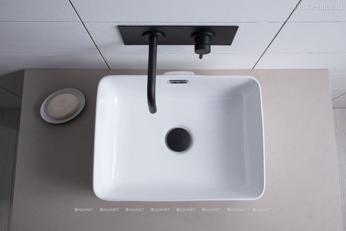 Perfect-1 40.5х31.5 Aquanet раковина накладная Perfect-1 40.5х31.5 Aquanet раковина накладная