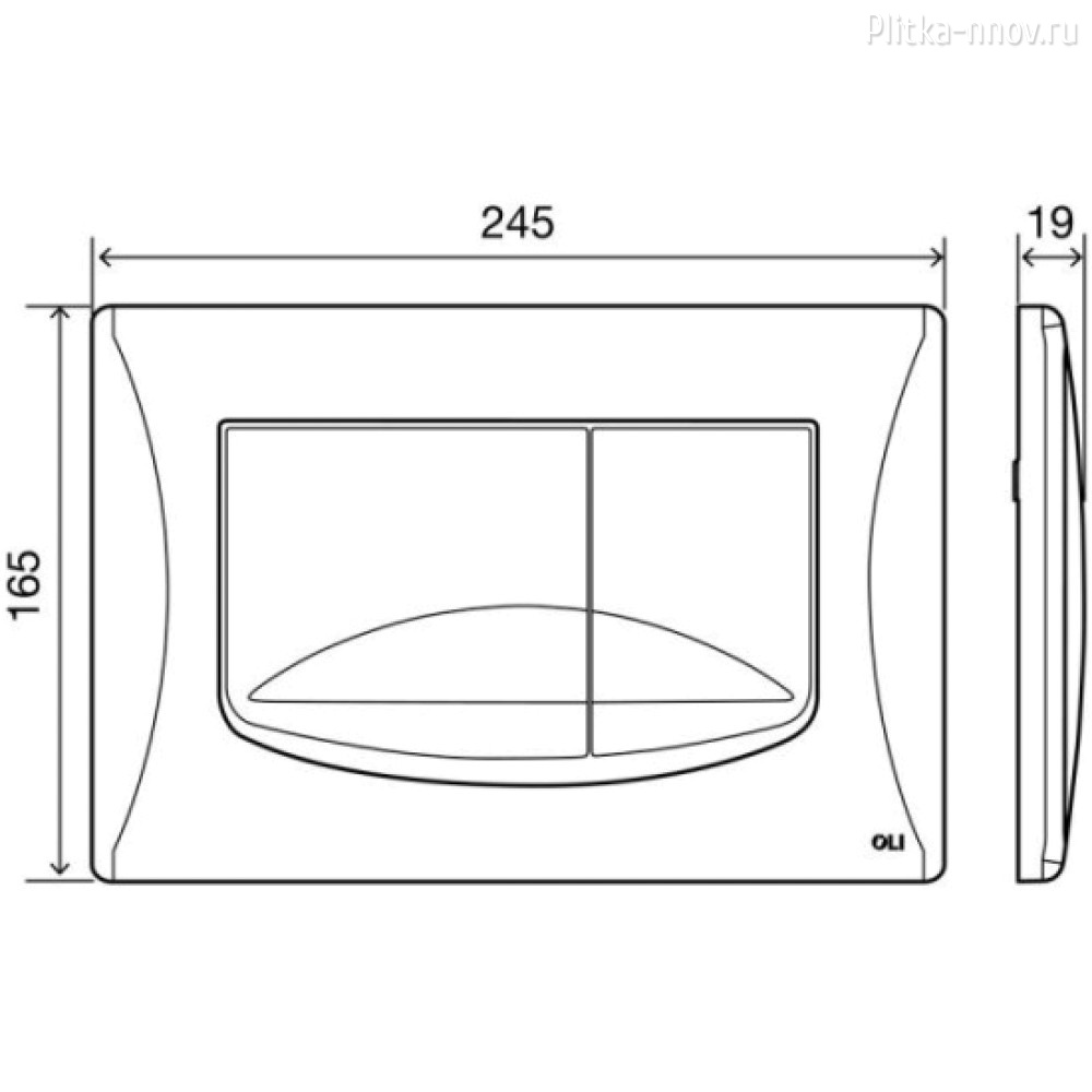 River Dual 638501 белая Панель механическая OLI River Dual 638501 белая Панель механическая OLI