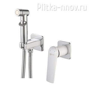 Allegro LM5920CW Смеситель с гигиеническим душем, встраиваемый Lemark