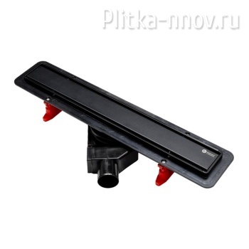 Деметра сталь черная 550 PN50355B Душевой лоток Point