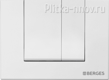 NOVUM S4 040044 BERGES Soft Touch белая кнопка смыва