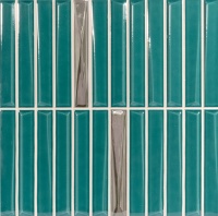Decor Melody Turquoise Silver 20x20 Плитка глянцевая Monopole