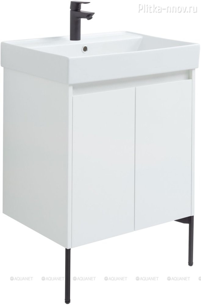 Nova Lite 60 белый (2 дверцы) Тумба с раковиной Aquanet Nova Lite 60 белый (2 дверцы) Тумба с раковиной Aquanet