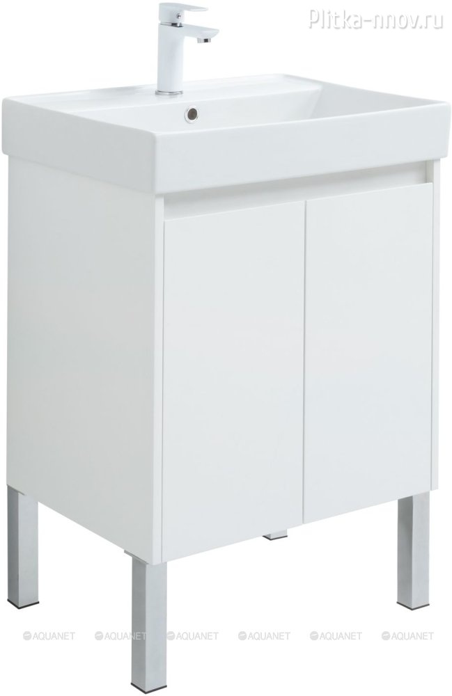 Nova Lite 60 белый (2 дверцы) Тумба с раковиной Aquanet Nova Lite 60 белый (2 дверцы) Тумба с раковиной Aquanet