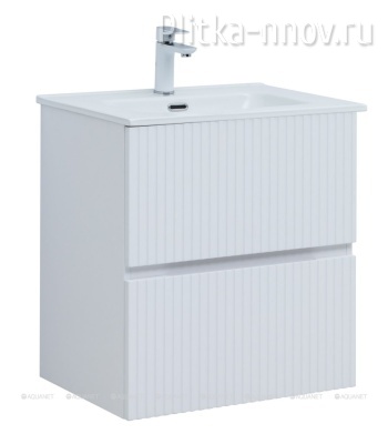 Джейн 60 белый матовый Тумба с раковиной Aquanet 