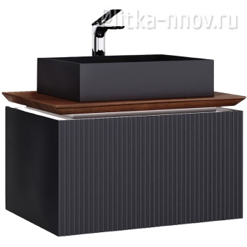 Strong 80 Тумба подвесная Антрацит Jorno (Без раковины)