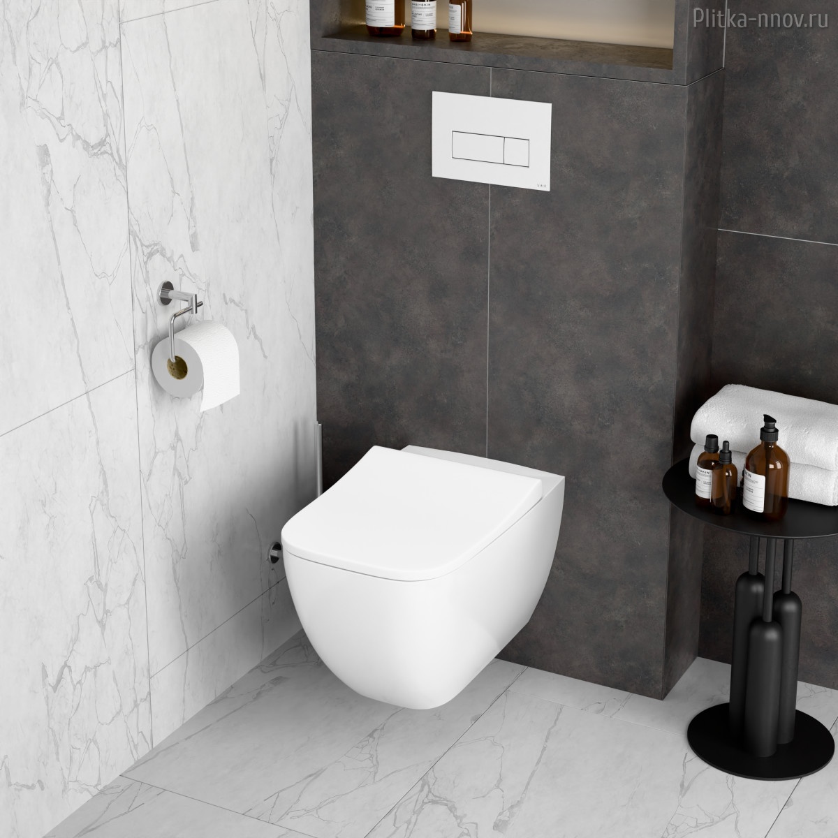 Root Square 740-2300 глянцевая белая Vitra кнопка смыва Root Square 740-2300 глянцевая белая Vitra кнопка смыва