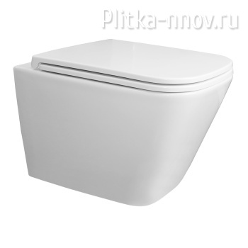 Teramo AZ-0052-UQ3 Azario безободковый, слив "Торнадо", в комплекте с сидением микролифт
