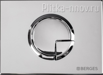 NOVUM R3 040023 BERGES хром глянец кнопка смыва