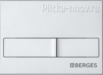 NOVUM L2 040012 BERGES матовый хром кнопка смыва