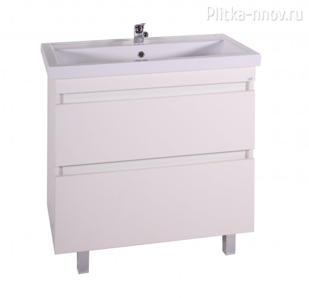 Коста 80 Тумба с раковиной ясень белый ASB-Mebel