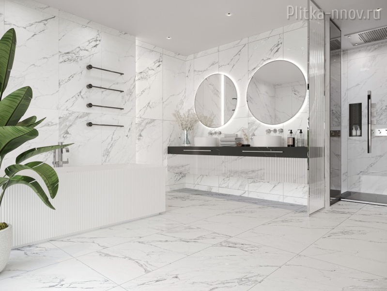 Marmo NTT99527С 60х120 Artic statuario Carving Керамогранит NTCeramic