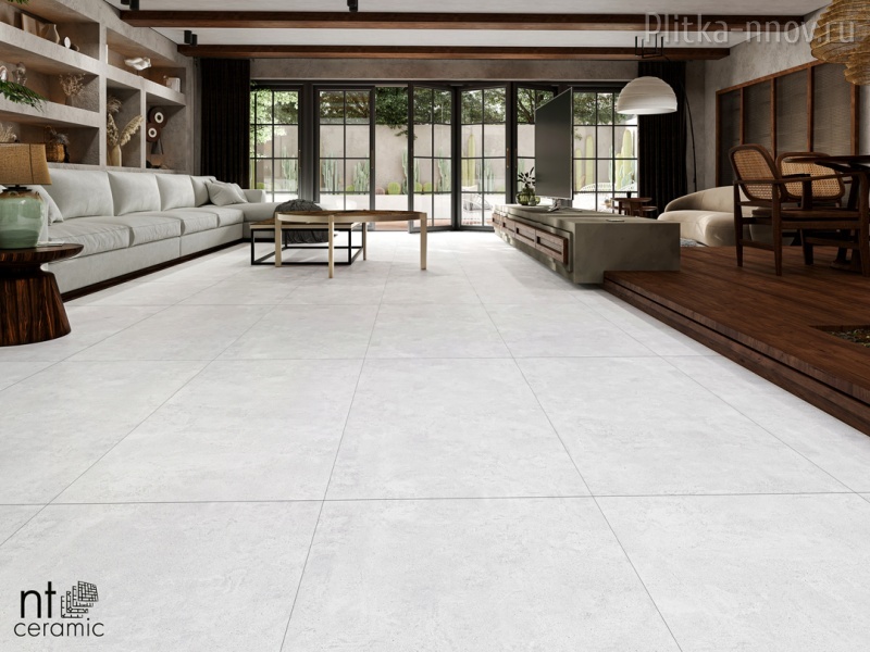 Cemento NTT996000M 60х120 60х60 Zett Bianco Керамогранит NT Ceramic 