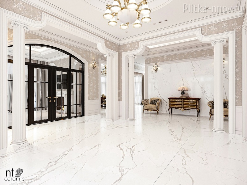 Atlas Marble White NTT3605P 120 х 280 Широкоформатный керамогранит NT Ceramic