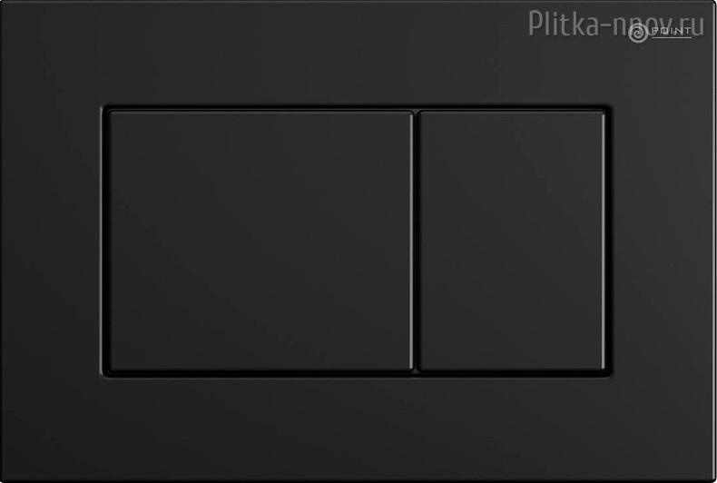 Ника PN44081BM, черная матовая Клавиша смыва Point
