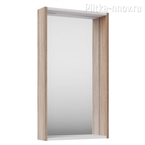 Адель 40 Зеркало белый/дуб сонома ASB-Mebel