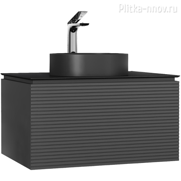 Stone 100 Тумба подвесная Антрацит Jorno (Без раковины)