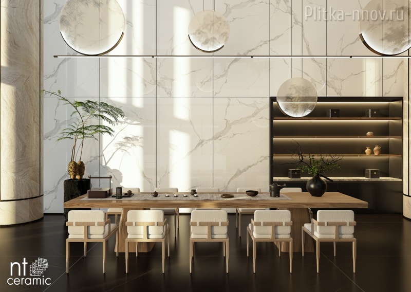 Atlas Wide Bianco Carrara NTT3004P 120 х 240 Широкоформатный керамогранит NT Ceramic