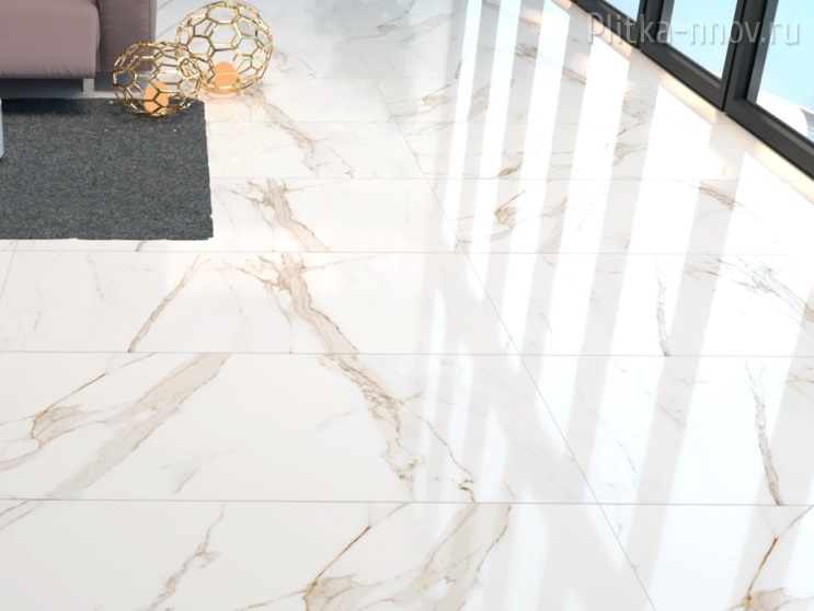 BIANKA WHITE 60х120 Glossy Керамогранит Azario
