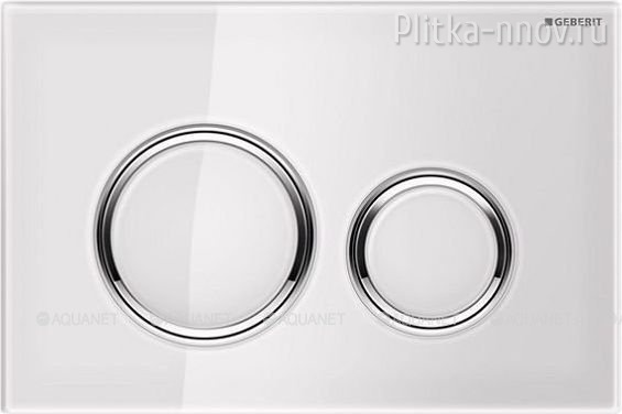 GEBERIT Sigma 21 115.884.SI.1 белое стекло/хром глянец