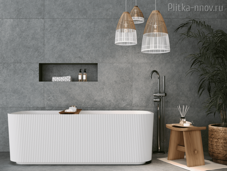 Argillite NTT99621PG 60х120 Stonewall Graphite Punch Granulla Керамогранит NT Ceramic