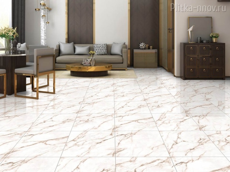 Statuario Super Полированный 60х60 Керамогранит Ocean-ceramic