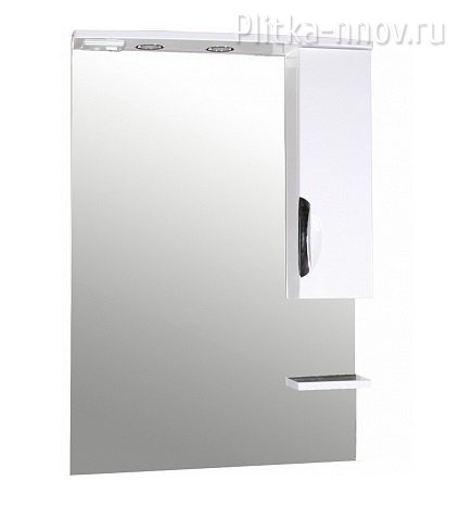 Мессина 70 Зеркало-шкаф белый глянец ASB-Mebel