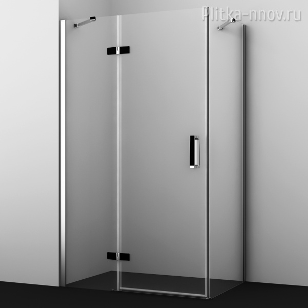 Aller 10H06LBLACK MATT 120х80 Душевой уголок, прямоугольник, с левой распашной дверью