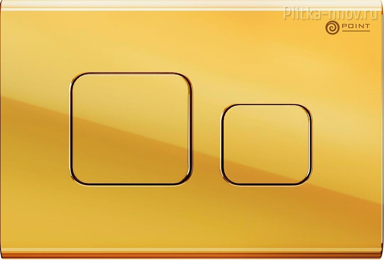Афина PN44041G, золото, Клавиша смыва Point